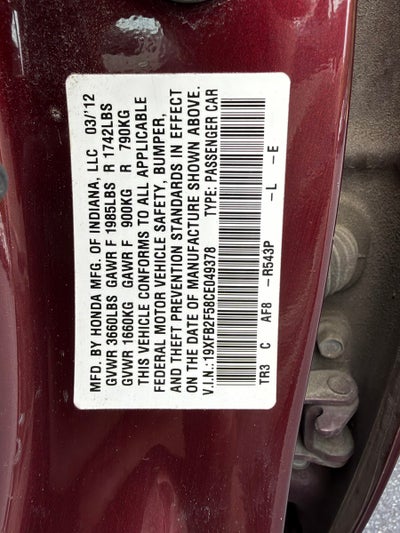 2012 Honda Civic LX