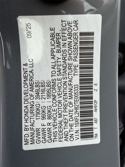 2026 Honda Civic Sport