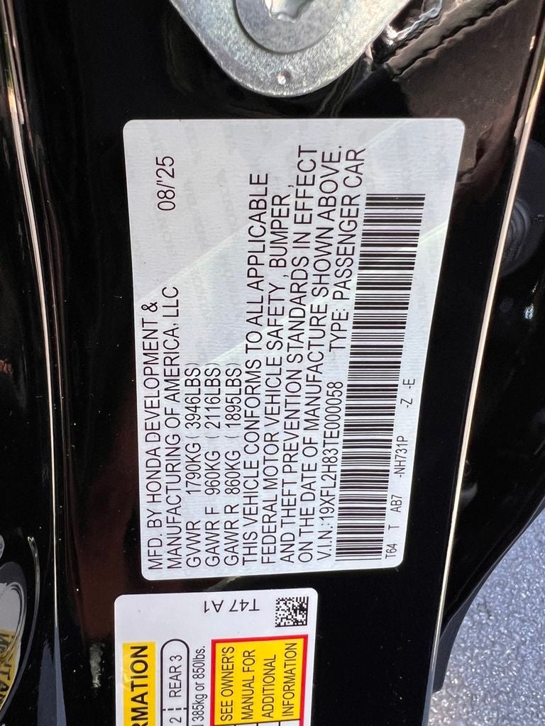 2026 Honda Civic Sport
