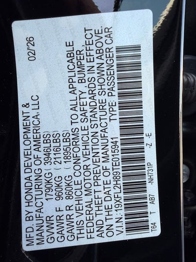 2026 Honda Civic Sport