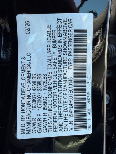 2026 Honda Civic Hybrid Sport Touring