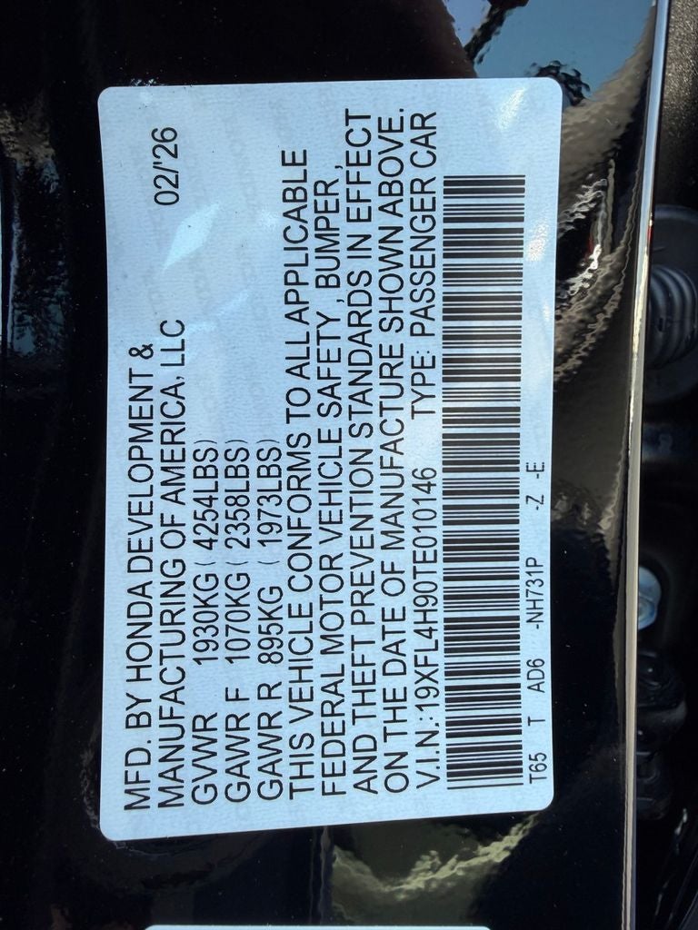 2026 Honda Civic Hybrid Sport Touring