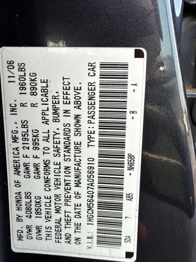 2007 Honda Accord LX 2.4
