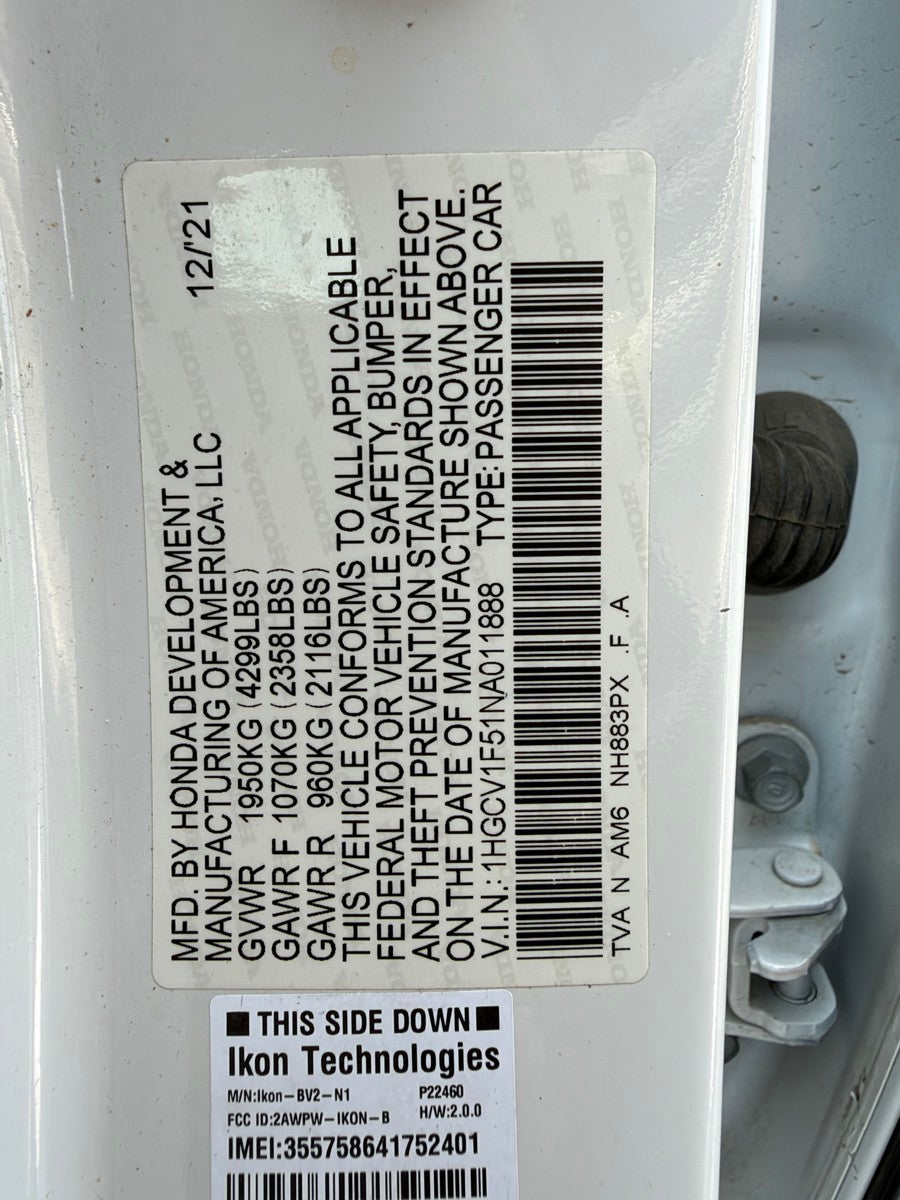 2022 Honda Accord EX-L