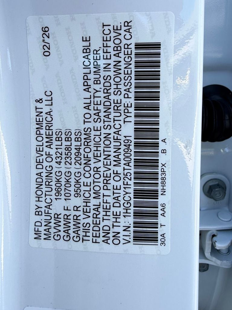 2026 Honda Accord LX