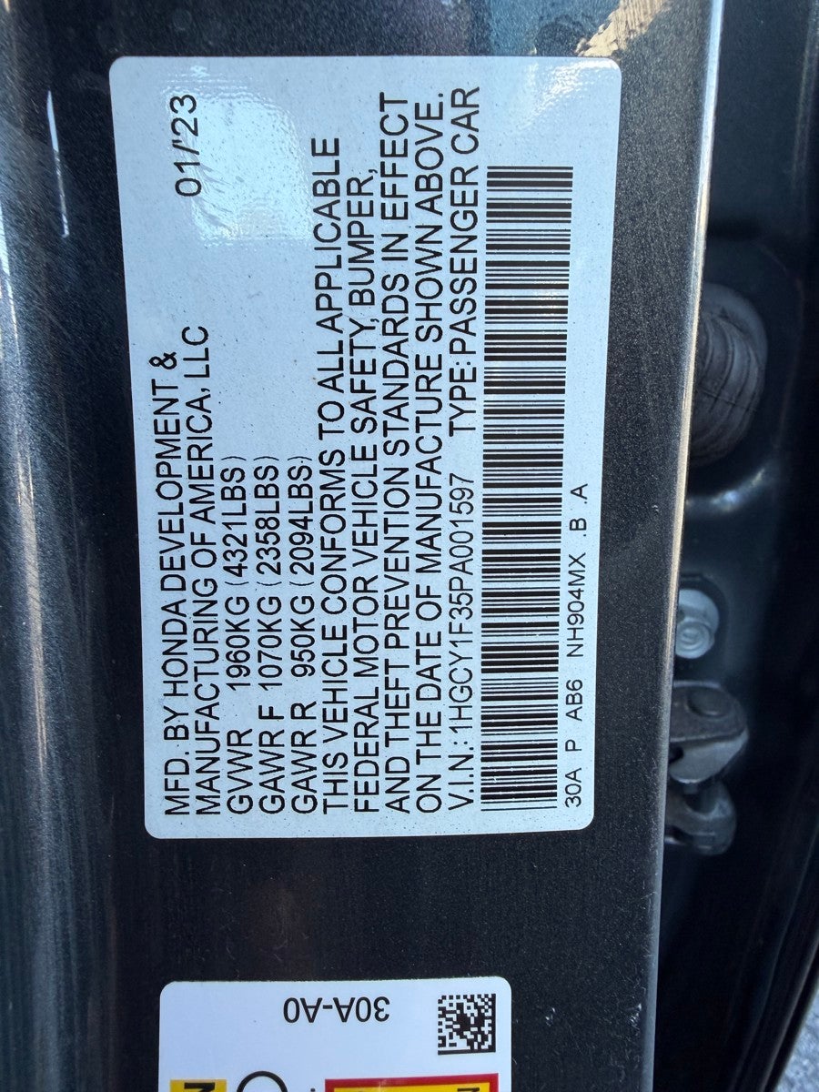 2023 Honda Accord EX