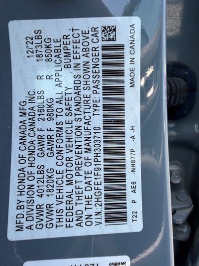 2023 Honda Civic Touring