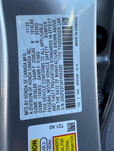 2026 Honda Civic LX