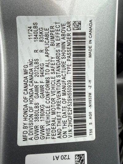 2025 Honda Civic Sport