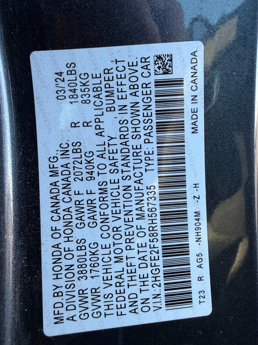 2024 Honda Civic Sport