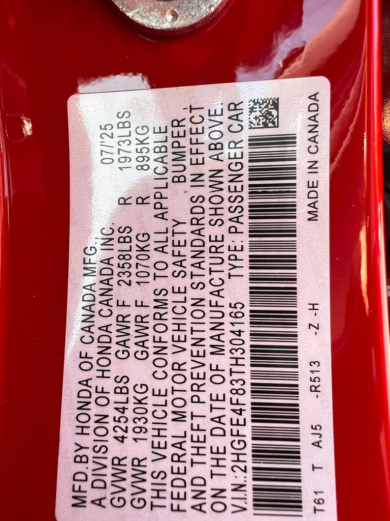 2026 Honda Civic Hybrid Sport Touring