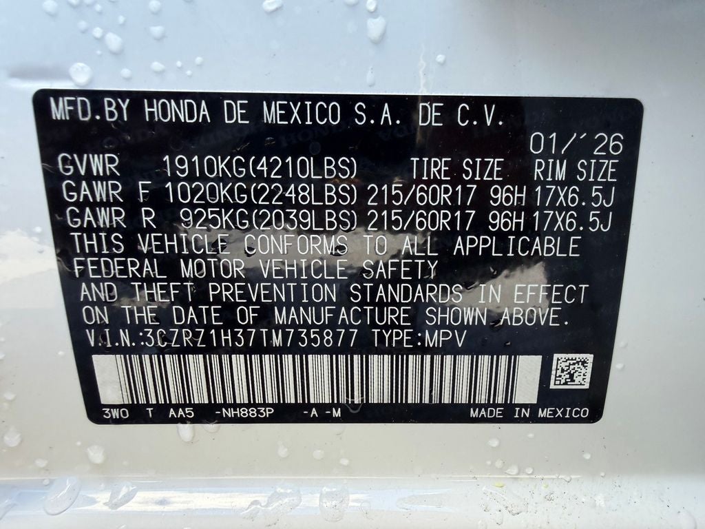 2026 Honda HR-V LX