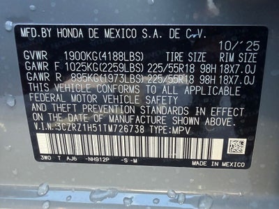 2026 Honda HR-V Sport