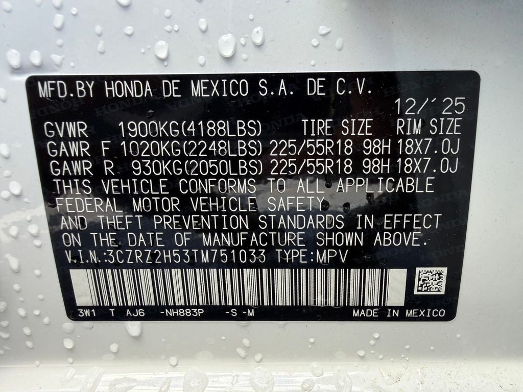 2026 Honda HR-V Sport