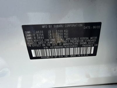 2022 Subaru Legacy Limited