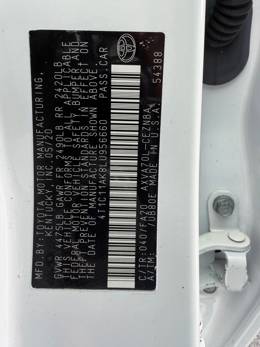 2020 Toyota Camry LE