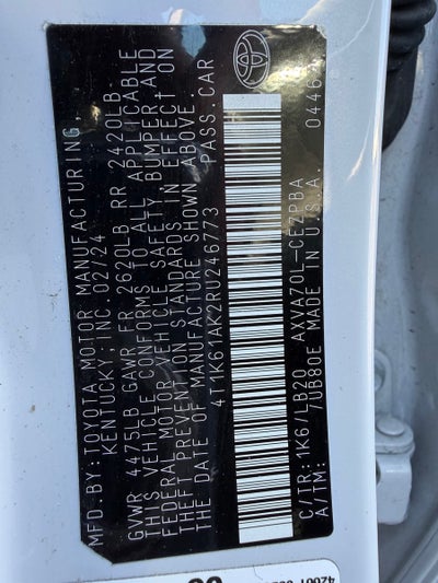 2024 Toyota Camry XSE