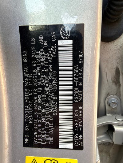 2019 Lexus ES 350