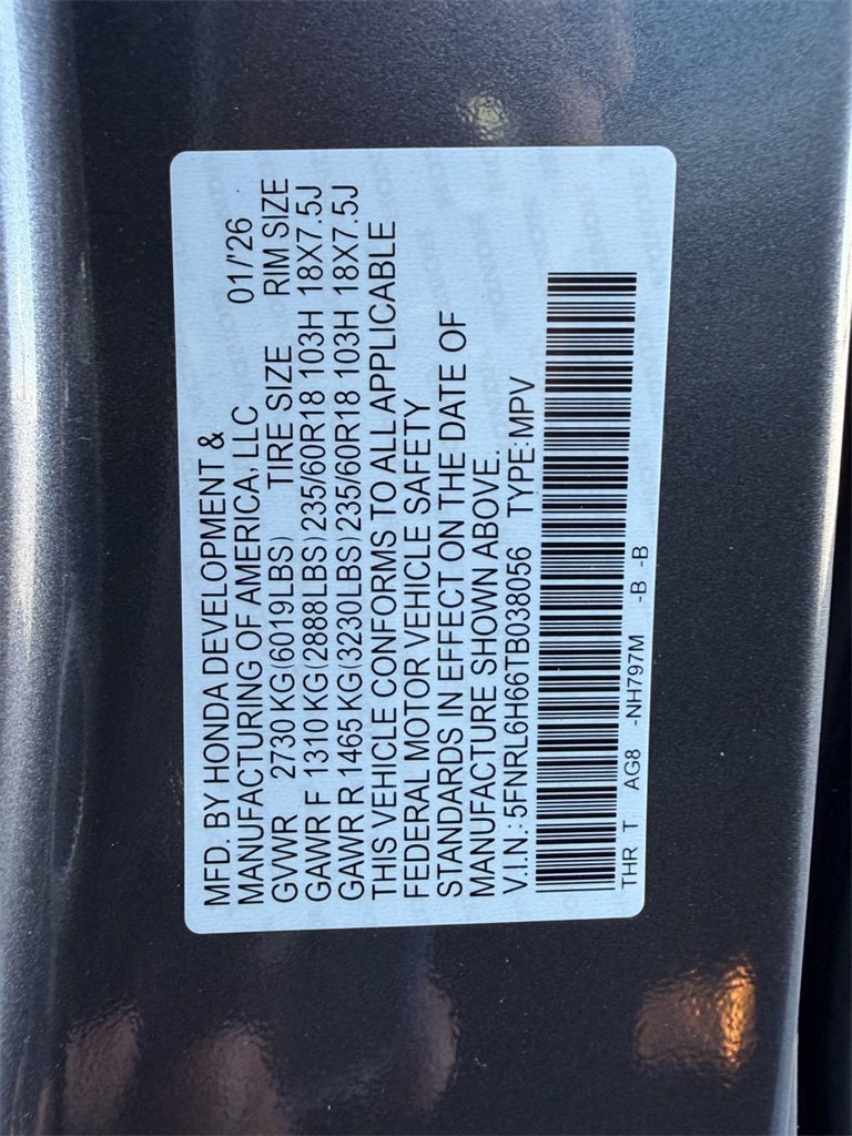 2026 Honda Odyssey EX-L