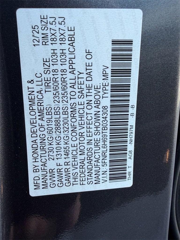 2026 Honda Odyssey EX-L