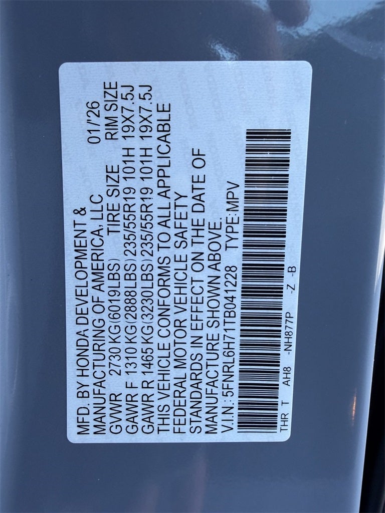 2026 Honda Odyssey Sport-L