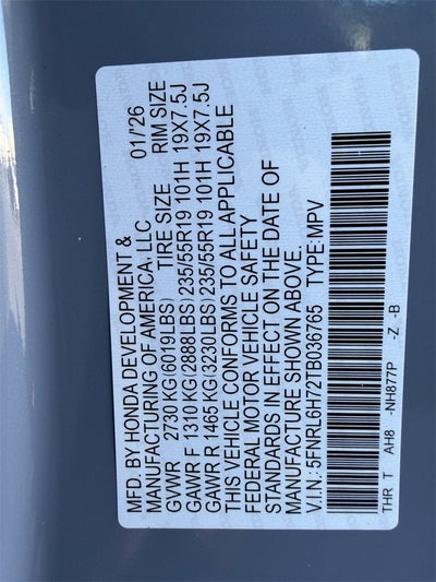 2026 Honda Odyssey Sport-L