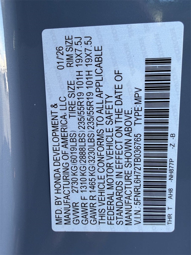 2026 Honda Odyssey Sport-L