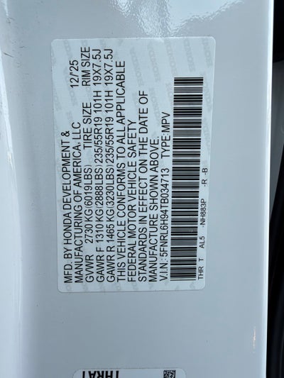 2026 Honda Odyssey Elite