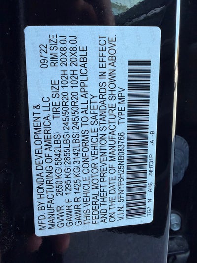 2022 Honda Pilot Special Edition