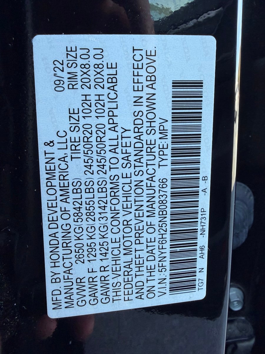 2022 Honda Pilot Special Edition