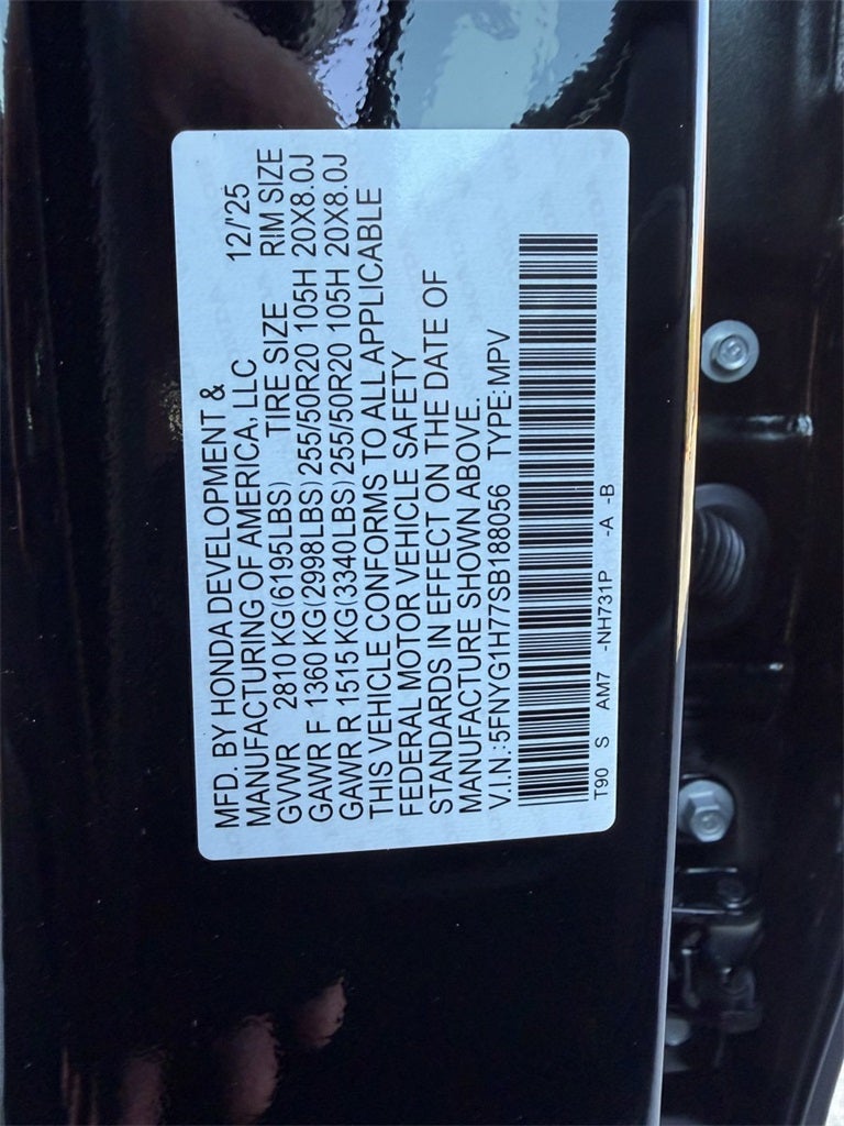 2025 Honda Pilot Touring