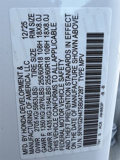 2025 Honda Pilot EX-L