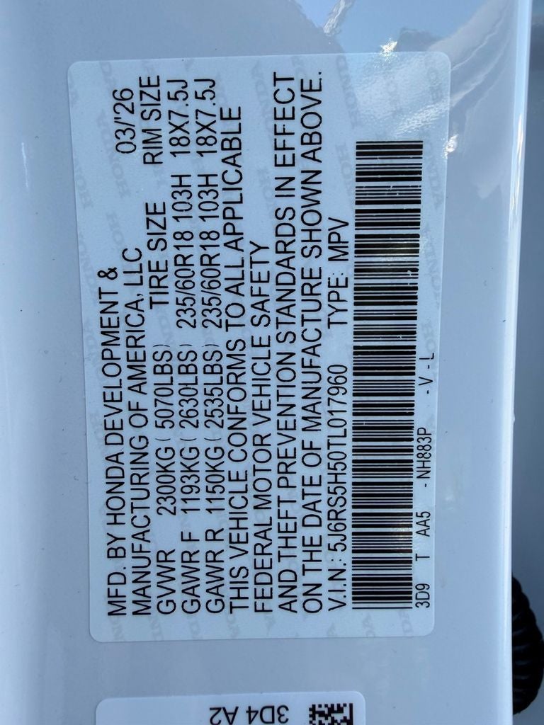 2026 Honda CR-V Hybrid Sport