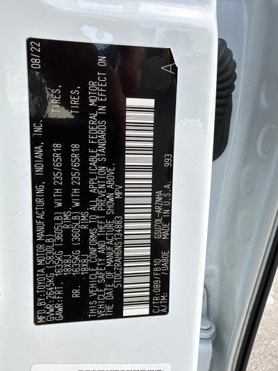 2022 Toyota Highlander L
