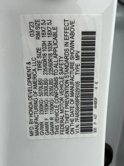 2023 Honda CR-V Hybrid Sport w/o BSI