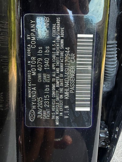2025 Hyundai Elantra Hybrid Limited